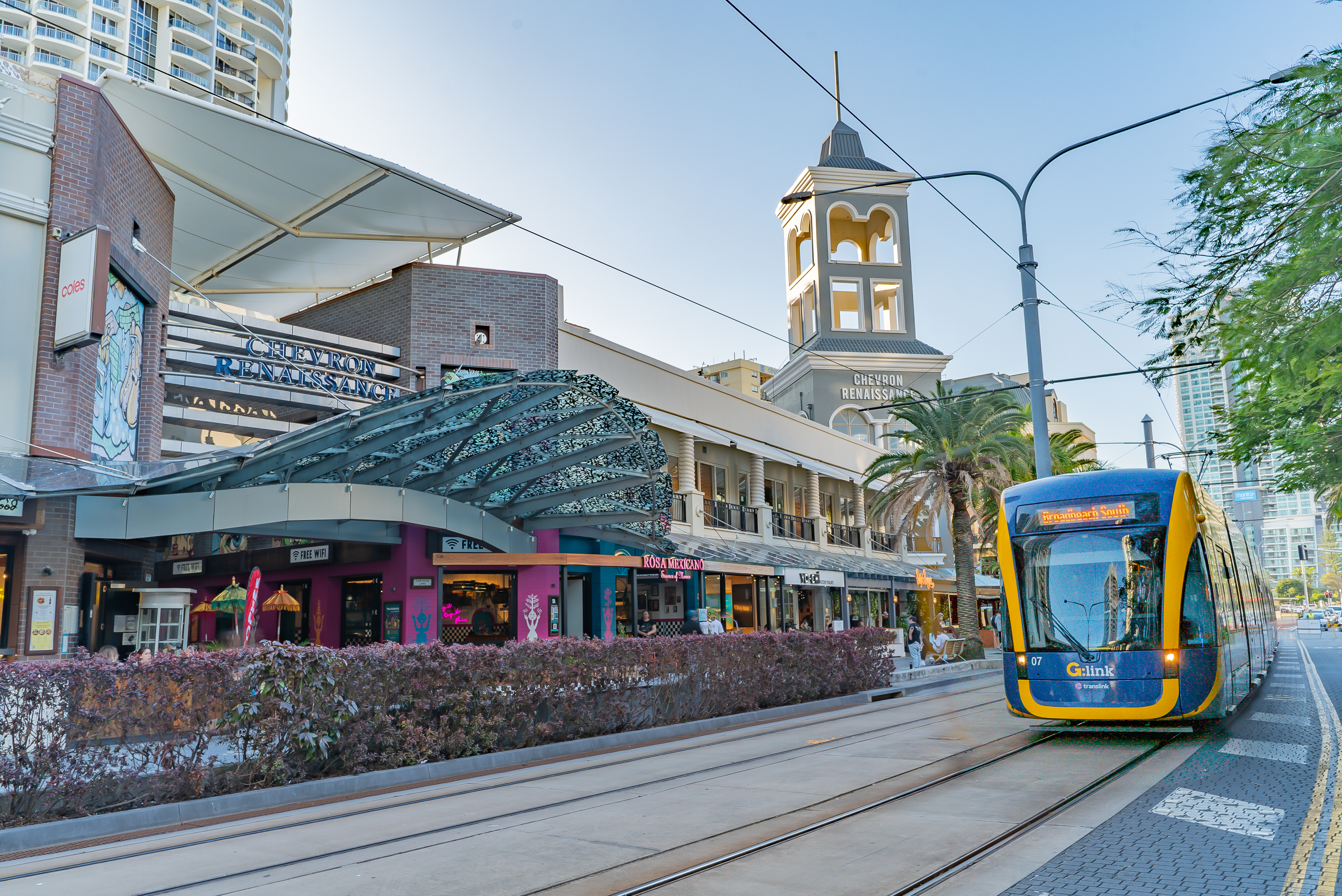 Getting to Chevron Renaissance is easy, catch the G:Link tram or drive, bus or ride. We have free 2 hours parking right in the centre of surfer's paradise